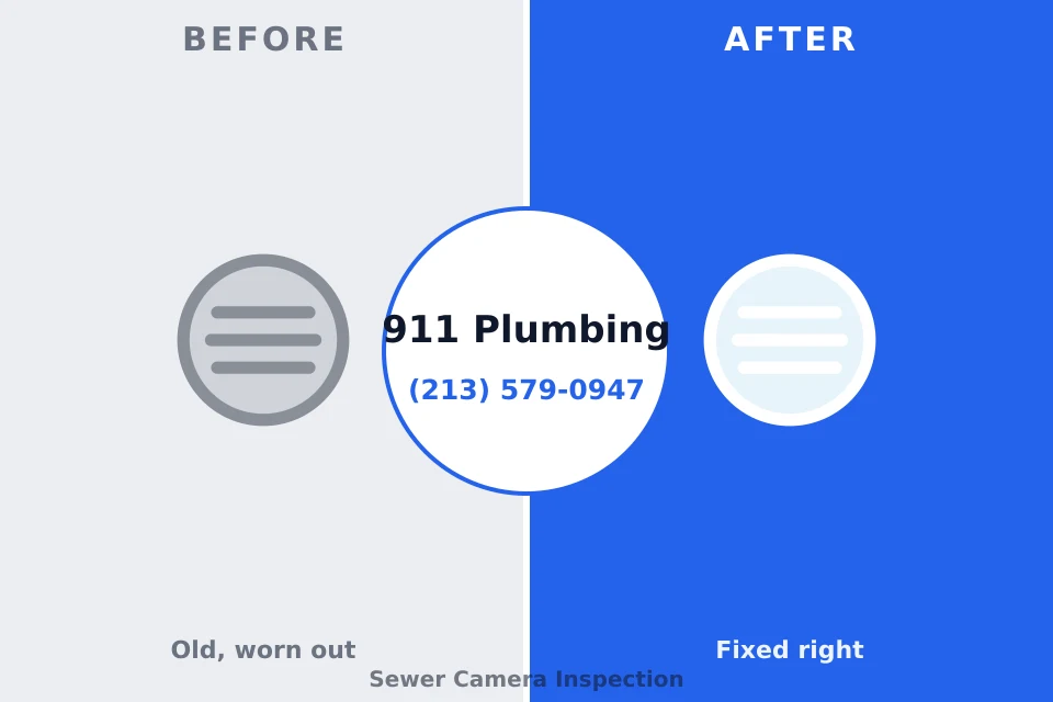 Before and after: plumbing repair Hartshorne, OK